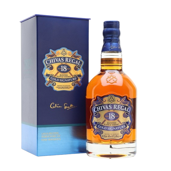 NV Chivas Regal, Blended Scotch Gold Signature 18YO 1x70cl