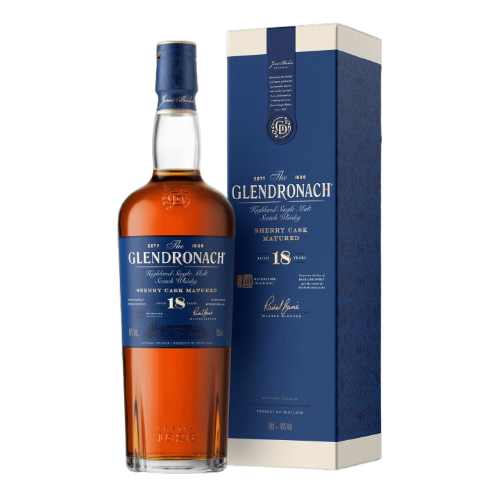 NV Glendronach, Highland Single Malt Sherry Cask Matured 18YO, Highlands 1x70cl