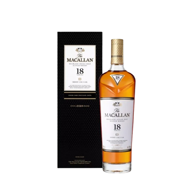 NV Macallan, Highland Single Malt Sherry Oak Cask 18YO Bottled 2024, Speyside 1x70cl