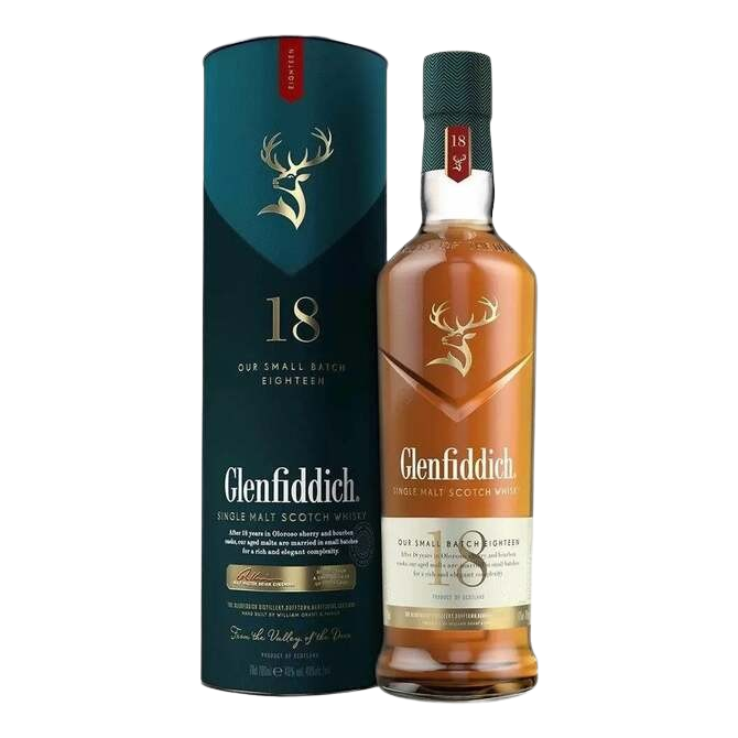 NV Glenfiddich, Single Malt 18YO, Speyside 1x70cl