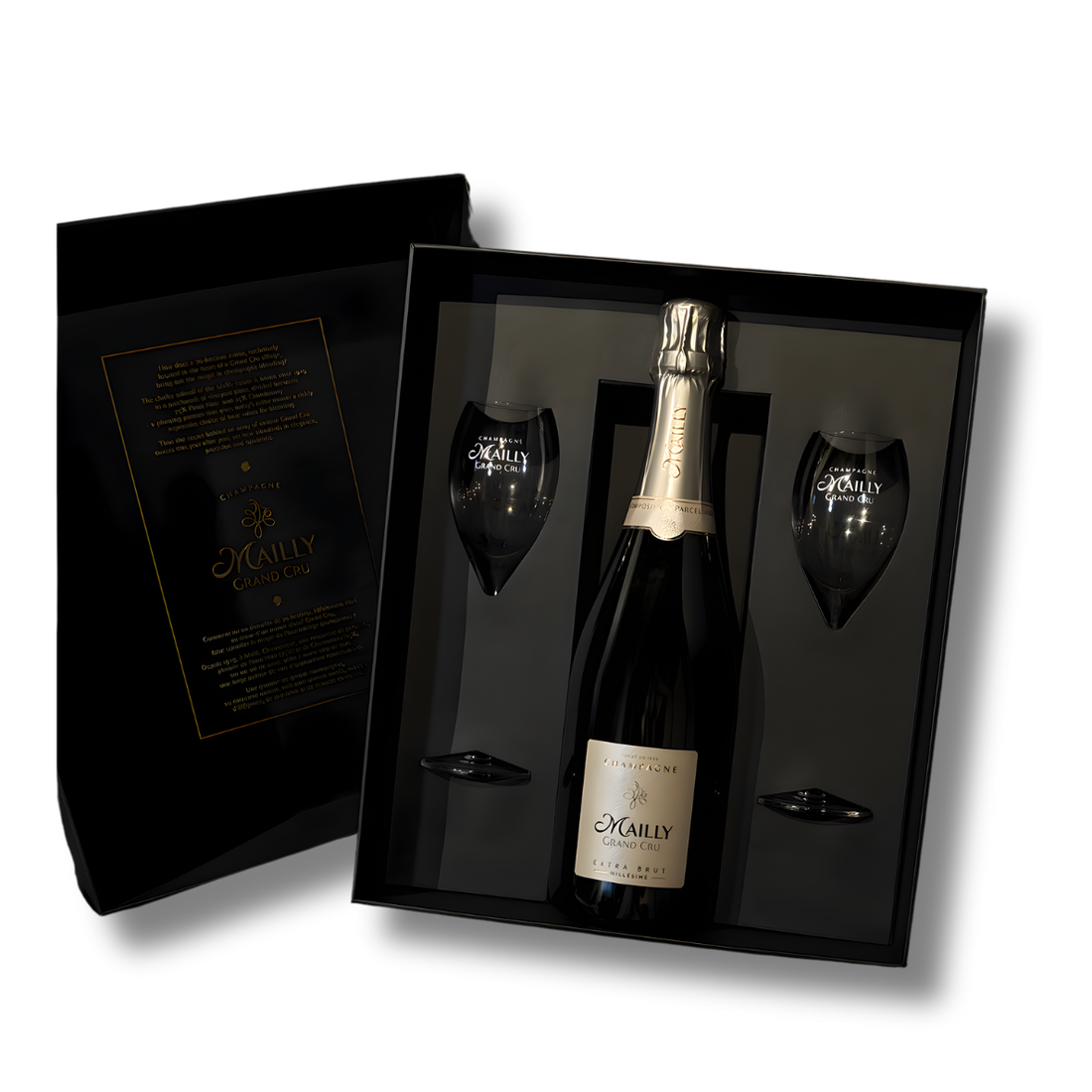 2018 Mailly, Brut Millesime Grand Cru Glass Set 1x75cl