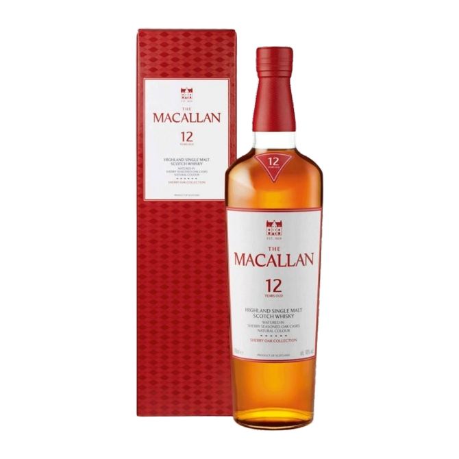 NV Macallan, Highland Single Malt Sherry Oak 12YO, Speyside 1x70cl