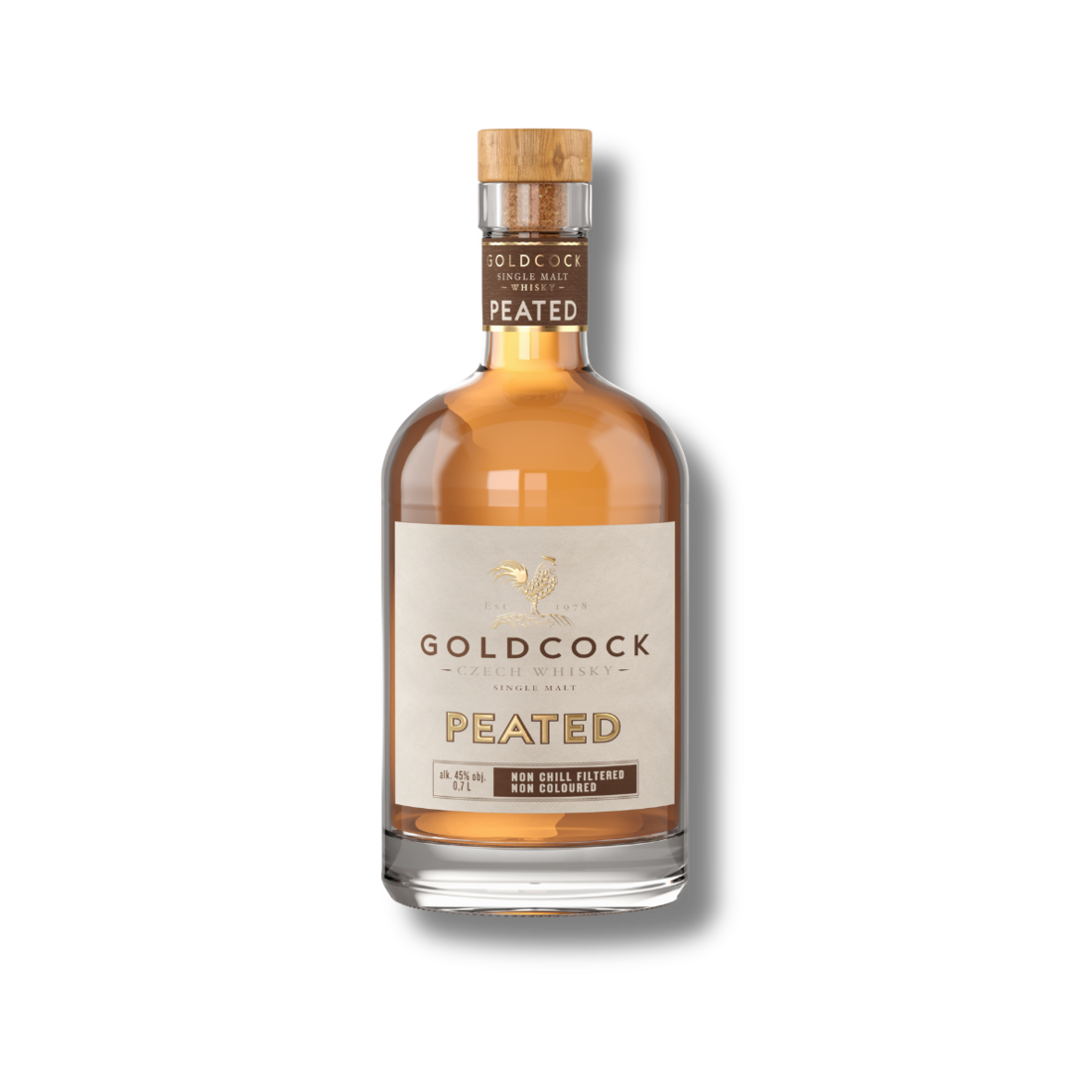 NV GOLDCOCK Single Malt Peated Whisky 1x70cl