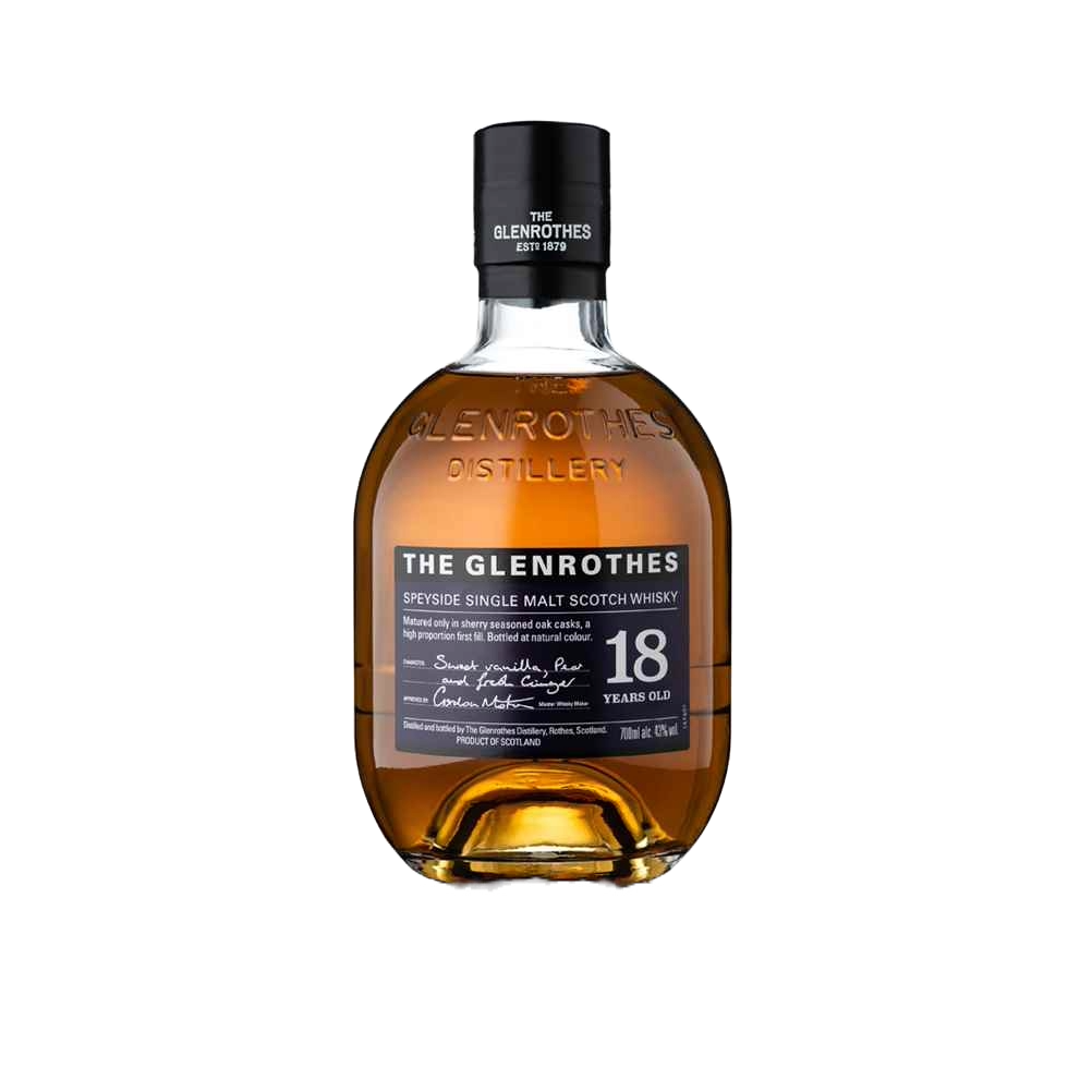 NV Glenrothes, Single Malt 18YO, Speyside 1x70cl