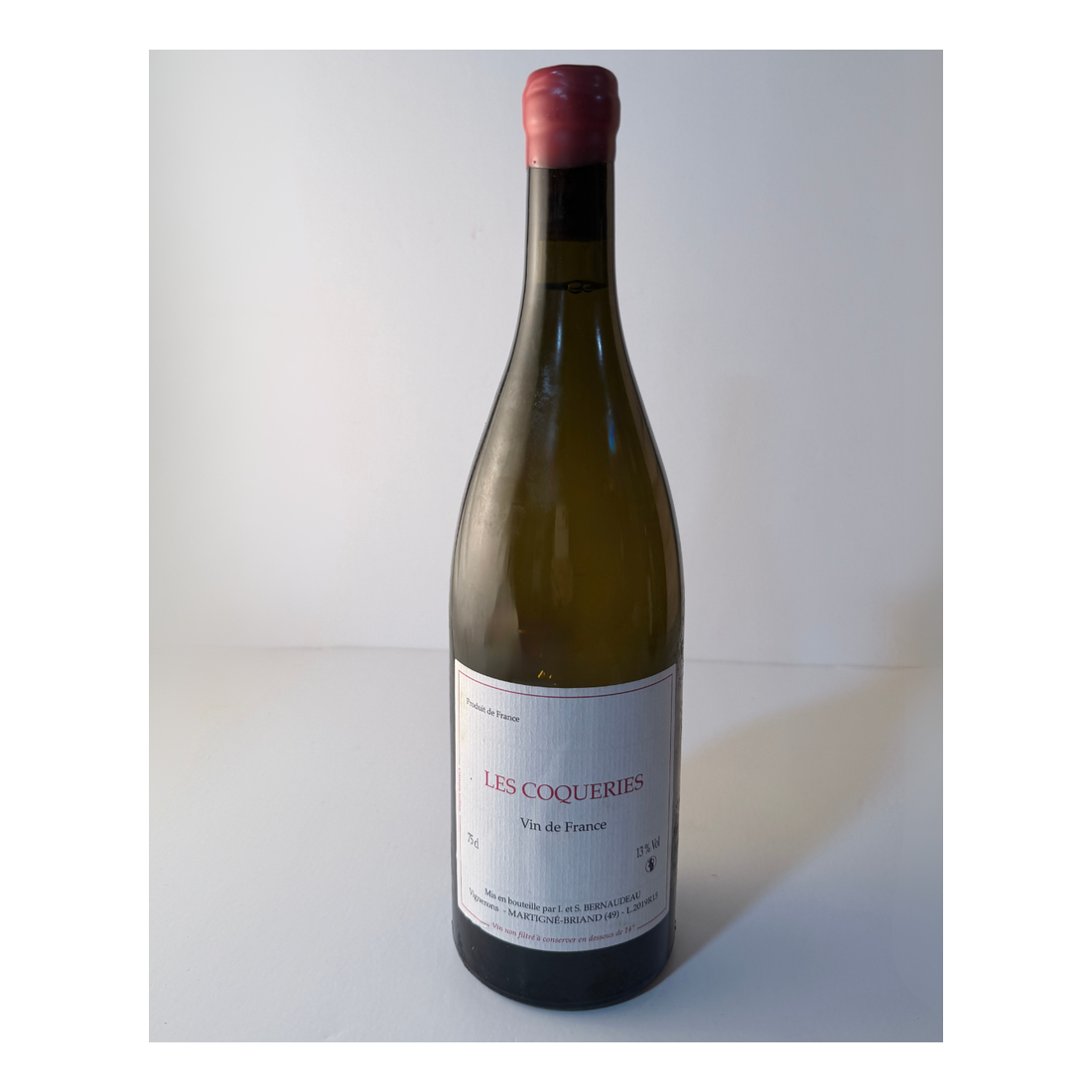 2019 Stephane Bernaudeau, Les Coqueries, VdF 1x75cl